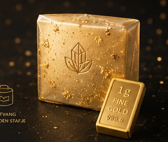 De Golden Soap met 1 gram puur goud